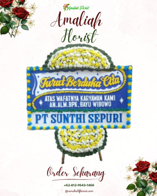 Papan Bunga Duka di Taman Baru